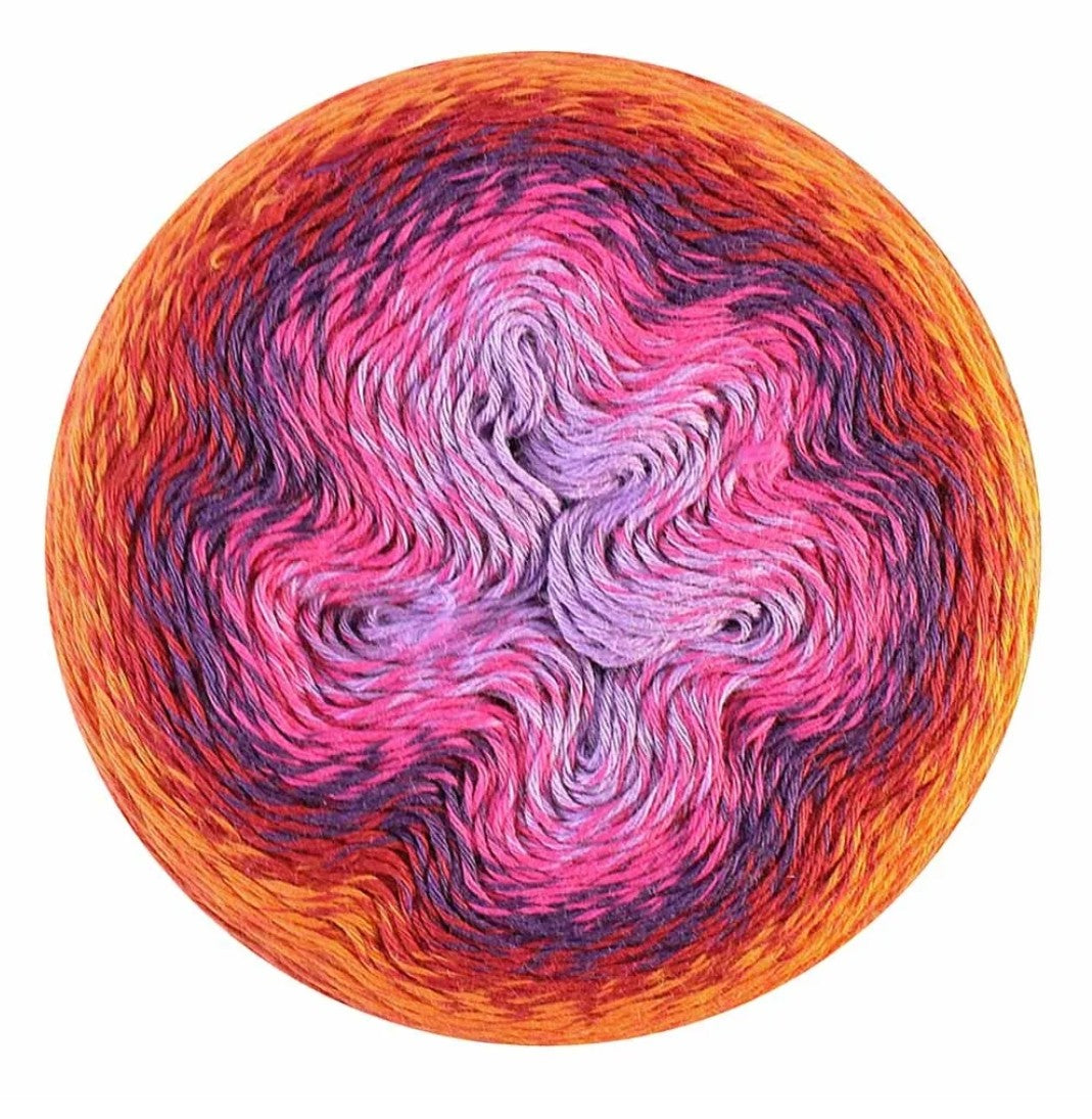 Scheepjes Whirl  764 Red velvet sunrise (couché de soleil