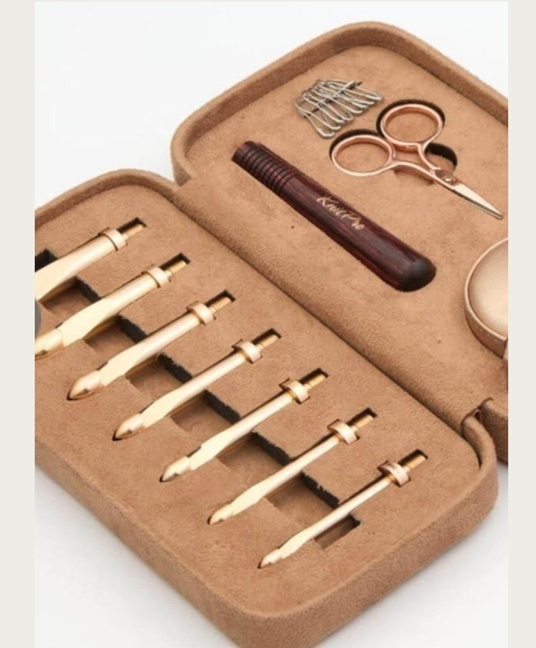 KnitPro - Coffret Interchangeable Velours Marron