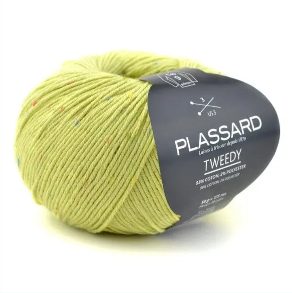 Fil à tricoter Tweedy de Plassard, Coton, Polyester (coloris 72)