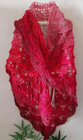 châle dégradé de rouge